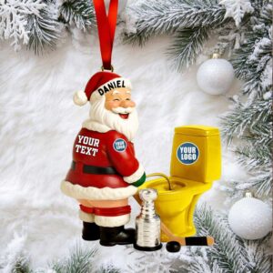Funny Santa Christmas Ornament