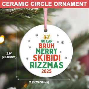 Funny Six Seven Meme Ceramic Ornament Skibidi Ohio Rizz Sigma 6 7 Christmas Decoration Teen Slang Holiday Keepsake Gift Funny Six Seven Meme Ceramic Ornament Skibidi Ohio Rizz Sigma 6 7 Christmas Decoration Teen Slang Holiday Keepsake Gift