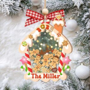 Gingerbread House Ornament 2025 Personalized 4D Shaker Custom Family Names & Year Unique Christmas Keepsake Holiday Gift Gingerbread House Ornament 2025 Personalized 4D Shaker Custom Family Names & Year Unique Christmas Keepsake Holiday Gift