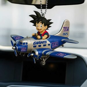 Goku Dragon Ball Z New York Giants Airplane Ornament Goku Dragon Ball Z New York Giants Airplane Ornament