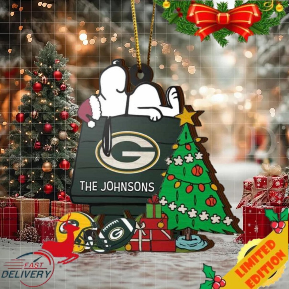Green Bay Packers Snoopy NFL Sport Ornament Custom Name Green Bay Packers Snoopy NFL Sport Ornament Custom Name