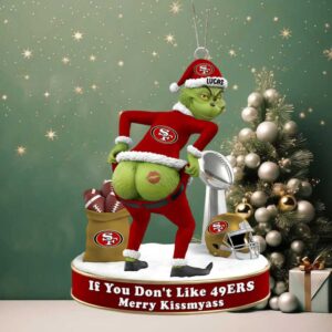 Grinch Personalized Funny Gifts For Sport Lovers Christmas Ornament