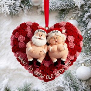 Growing Old Together personalized ornament.