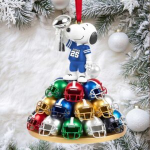 Hallmark Peanuts Snoopy Football Christmas Ornament
