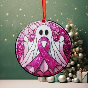 Hope & Spooky Pink Ribbon Ornament Hope & Spooky Pink Ribbon Ornament