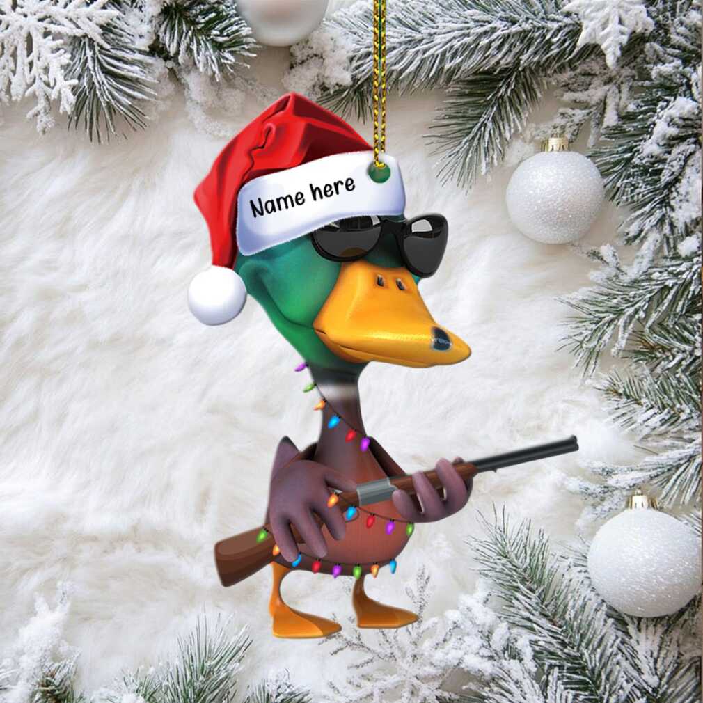 Hunting Duck Personalized Christmas Ornament Christmas Gift For Hunter Hunting Duck Personalized Christmas Ornament Christmas Gift For Hunter