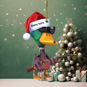 Hunting Duck Personalized Christmas Ornament Christmas Gift For Hunter
