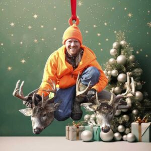 Hunting Trip Personalized Acrylic Ornament Upload Image