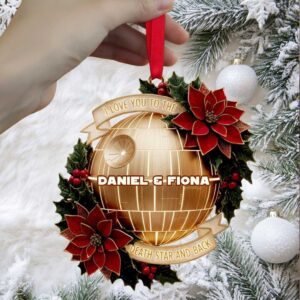 I Love You to the Death Star and Back Ornament