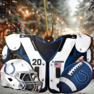 Indianapolis Colts NFL Sport Ornament Custom Your Name And Number 2023 Christmas Tree Decorations