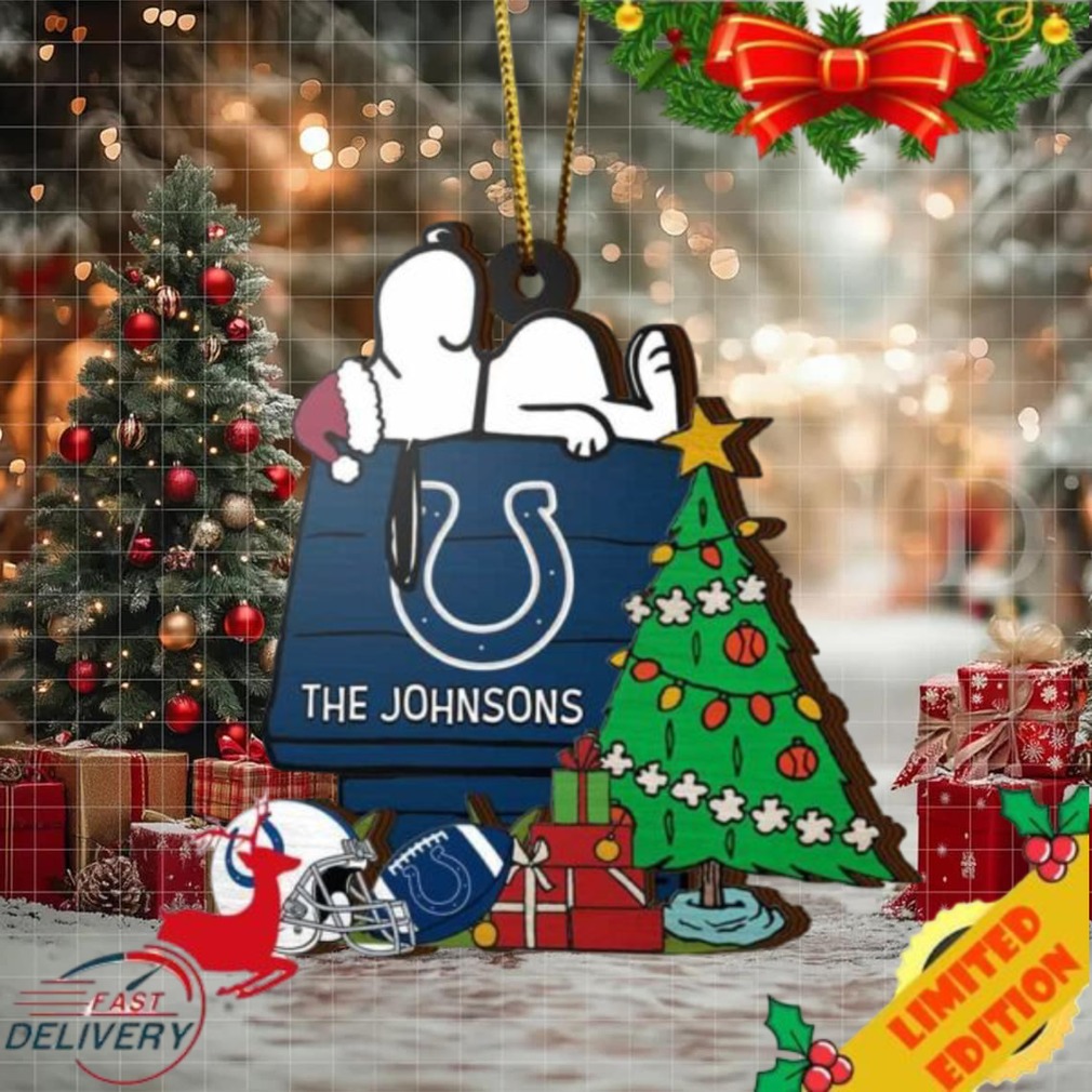 Indianapolis Colts Snoopy NFL Sport Ornament Custom Name Indianapolis Colts Snoopy NFL Sport Ornament Custom Name