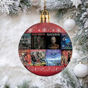 Iron Maiden Official Album Covers Christmas Ornament