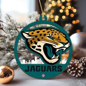 Jacksonville Jaguars NFL Wood Ornament