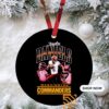 Custom Gingerbread Family Snow Globe Ornament with Names and Pets Custom Gingerbread Family Snow Globe Ornament with Names and Pets