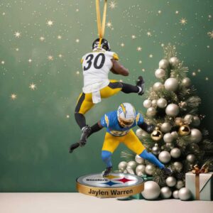 Jaylen Warren Pittsburgh Steelers Action Ornament
