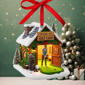 Jessica's Golf Cabin Custom Christmas Decoration