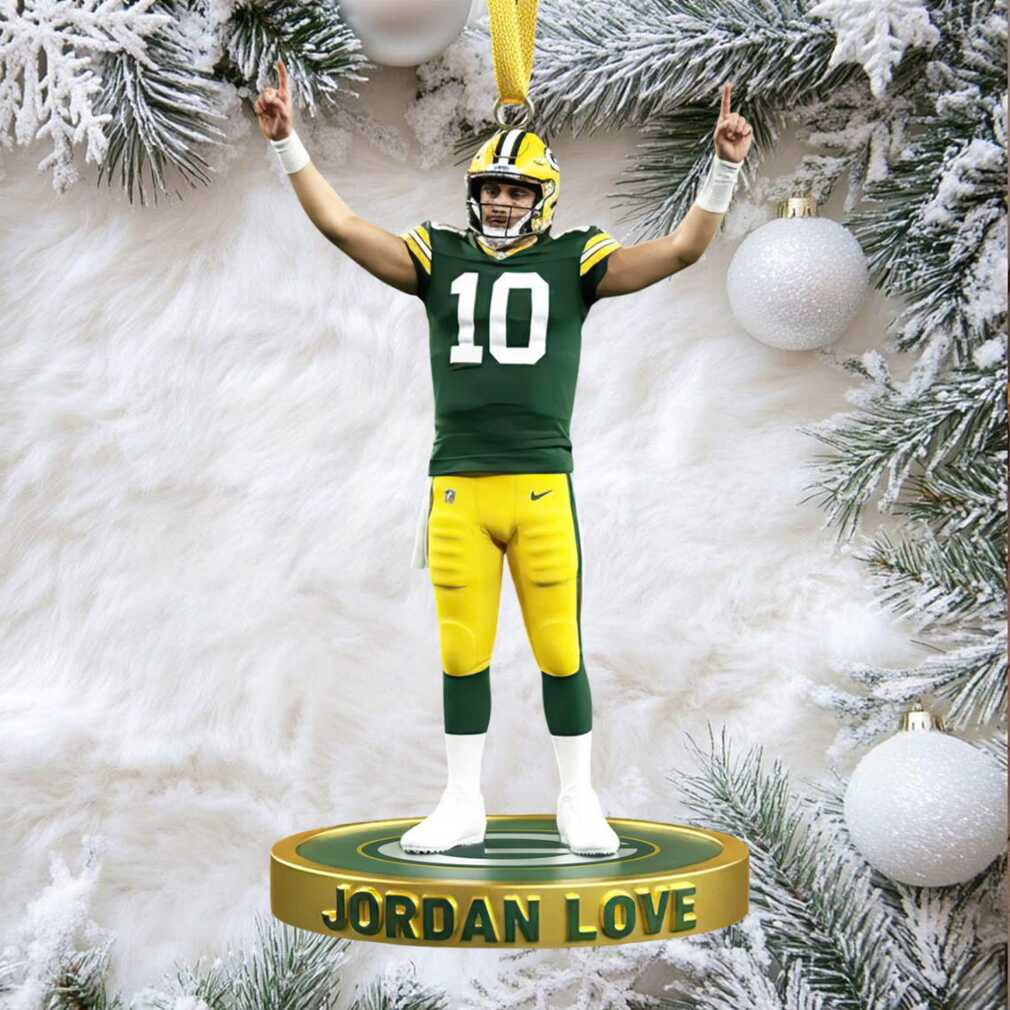 Jordan Love Green Bay Packers Ornament Jordan Love Green Bay Packers Ornament