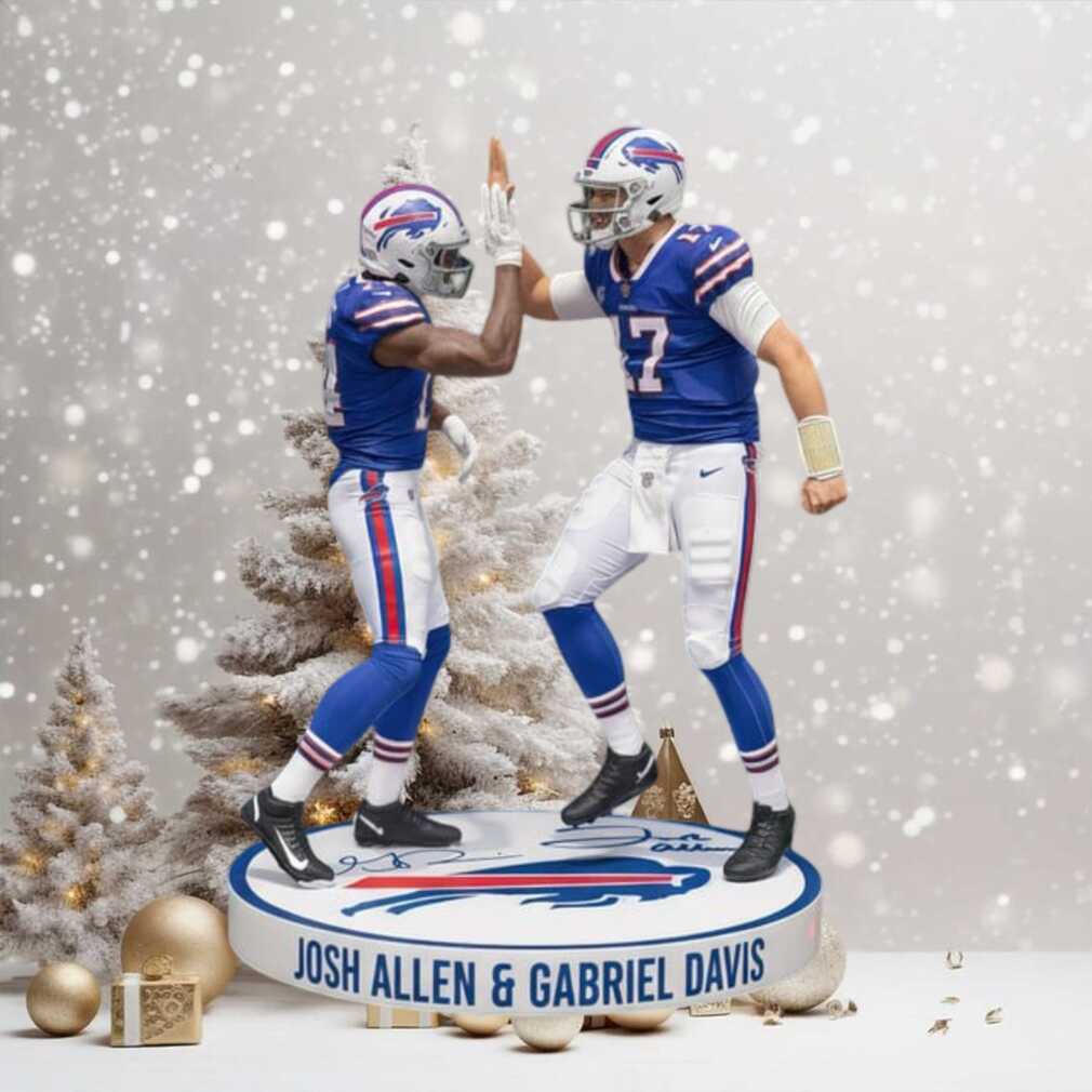 Josh Allen & Gabriel Davis Buffalo Bills NFL Ornament Josh Allen & Gabriel Davis Buffalo Bills NFL Ornament