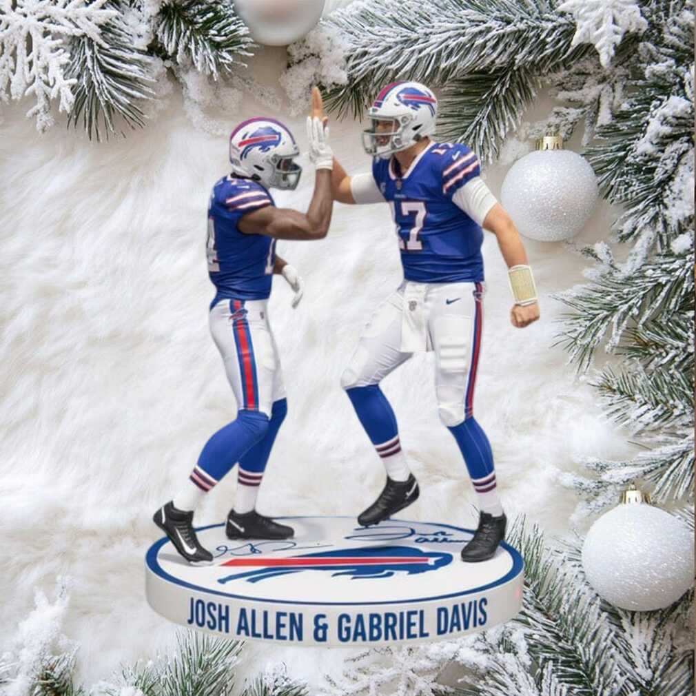 Josh Allen & Gabriel Davis Buffalo Bills NFL Ornament Josh Allen & Gabriel Davis Buffalo Bills NFL Ornament