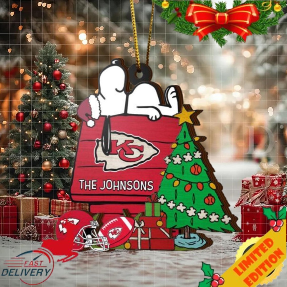 Kansas City Chiefs Snoopy NFL Sport Ornament Custom Name Kansas City Chiefs Snoopy NFL Sport Ornament Custom Name