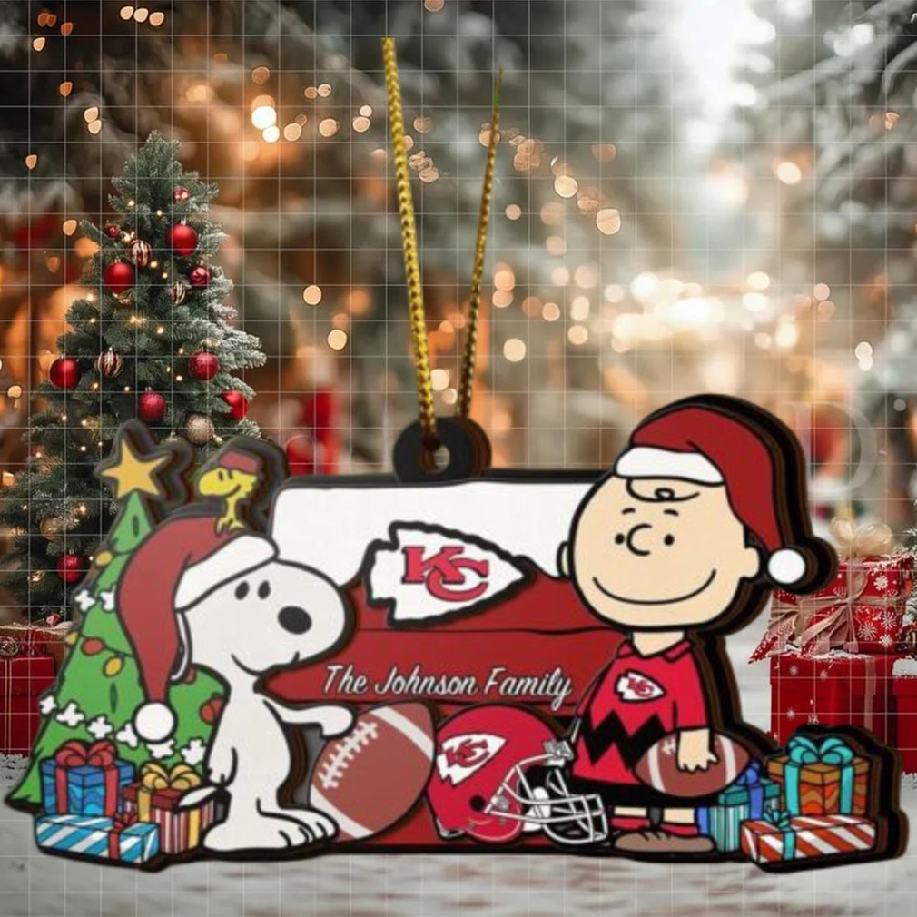 Kansas City Chiefs Snoopy NFL Sport Ornament Custom Your Family Name Kansas City Chiefs Snoopy NFL Sport Ornament Custom Your Family Name