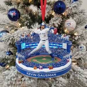 Kevin Gausman Toronto Blue Jays Pitching Action Ornament