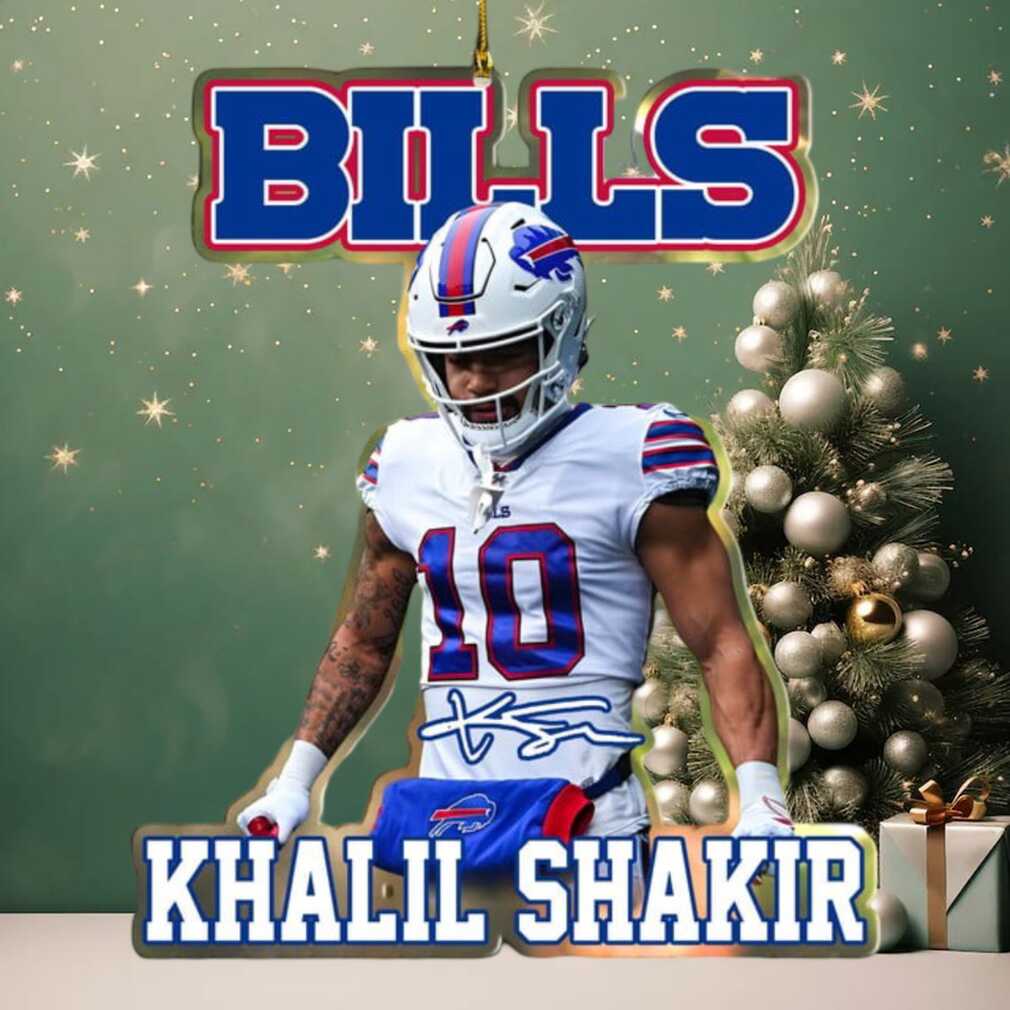 Khalil Shakir Buffalo Bills Christmas Ornament first image