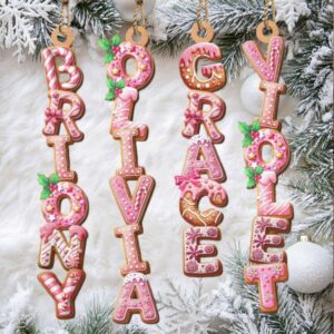 Kids Name Christmas OrnamentStocking Tag