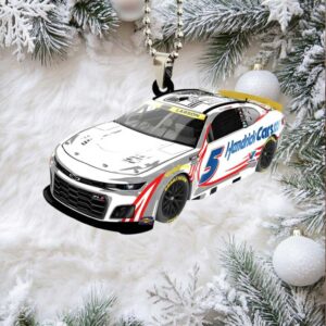 Kyle Larson 2025 NASCAR Cup Series Champion Custom shape 2 sided Acrylic Car Ornament.jfif