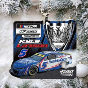 Kyle Larson 2025 NASCAR Cup Series Champion Custom shape Acrylic Car Ornament.jfif