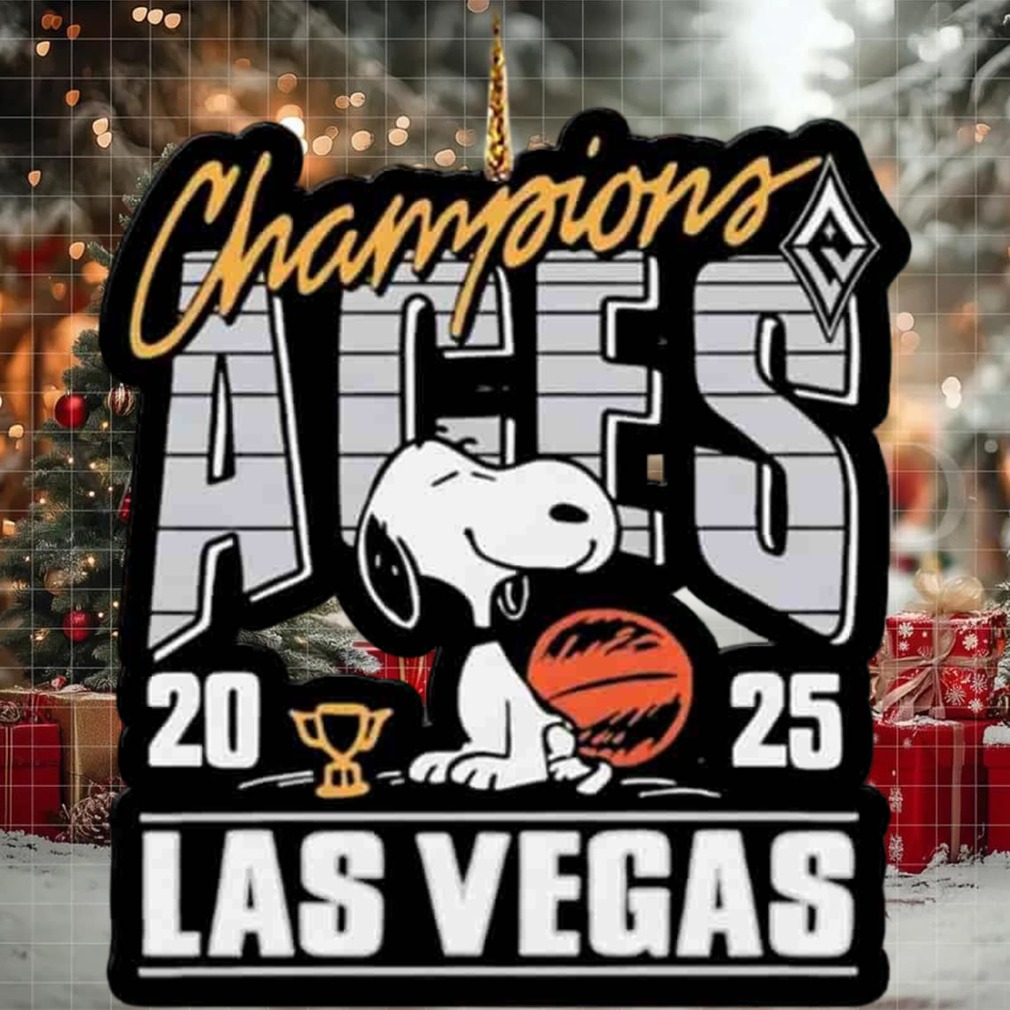 Las Vegas Aces Snoopy 2025 WNBA Finals Champions Christmas Tree Decorations Ornament Las Vegas Aces Snoopy 2025 WNBA Finals Champions Christmas Tree Decorations Ornament