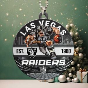Las Vegas Raiders The Autumn Wind Car Ornament