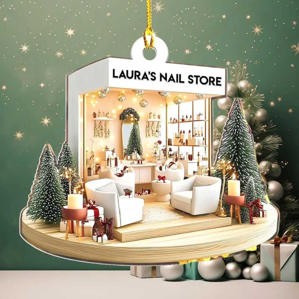 Laura’s Nail Store Miniature Christmas Ornament Laura’s Nail Store Miniature Christmas Ornament