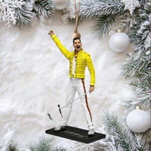 Legendary Rock God Freddie Mercury Christmas Ornament