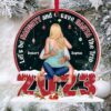 Poultry Girl & Chicken Coop Personalized Gifts For Farmer Christmas Ornament Poultry Girl & Chicken Coop Personalized Gifts For Farmer Christmas Ornament