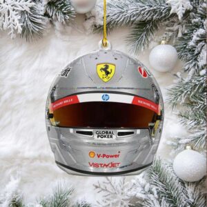 Lewis Hamilton's Ferrari 2025 Las Vegas GP Special Edition Helmet Ornament