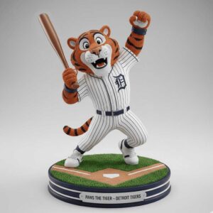 Limited Edition Detroit Tigers Paws Stadium Bobblehead Ornament