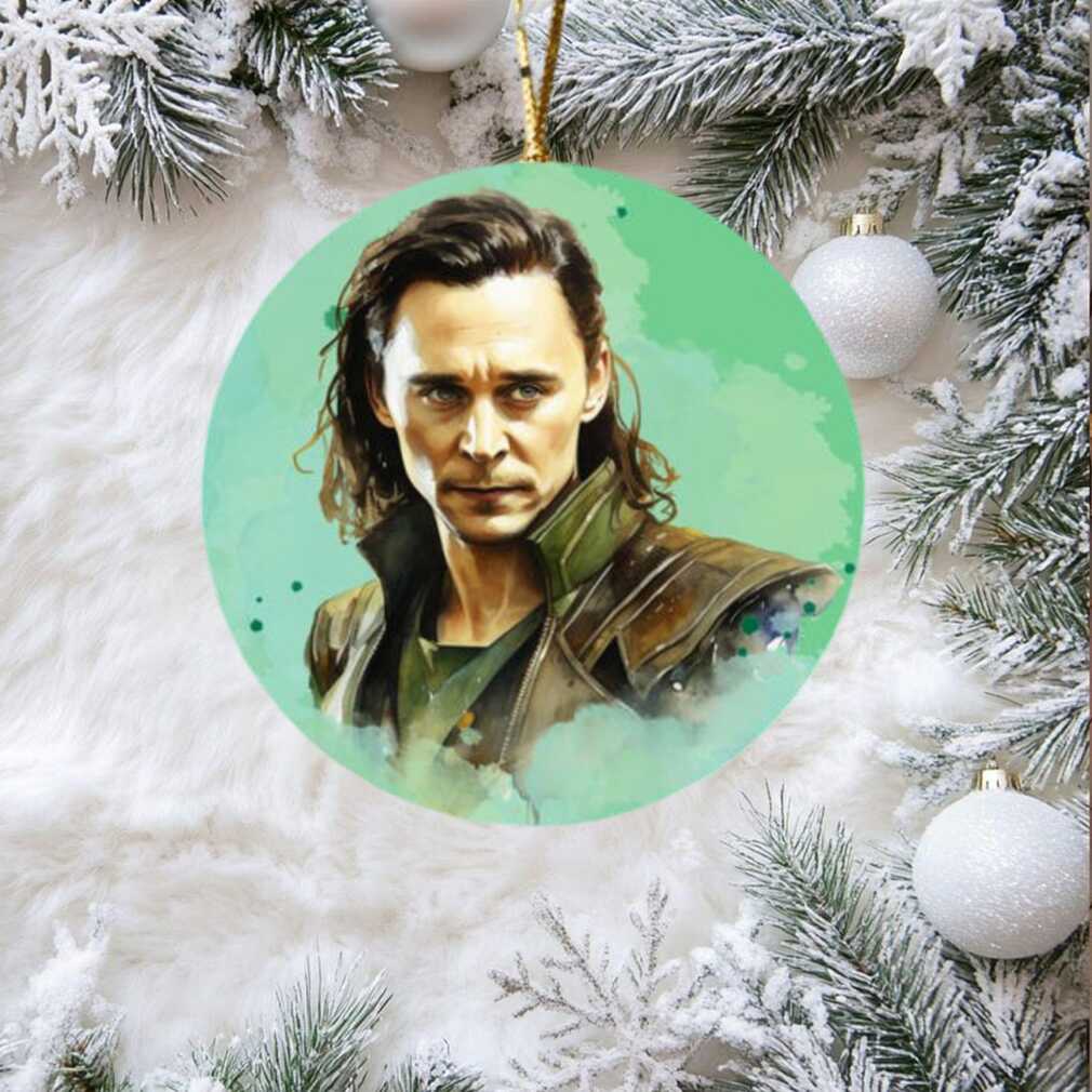 Loki Laufeyson Watercolor Christmas Ornament Loki Laufeyson Watercolor Christmas Ornament