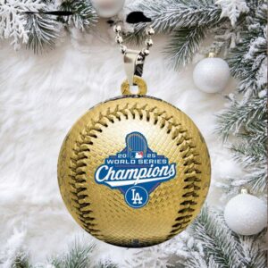 Los Angeles Dodgers 2025 World Series Champions Custom shape 2 sided Acrylic Car Ornament.jfif