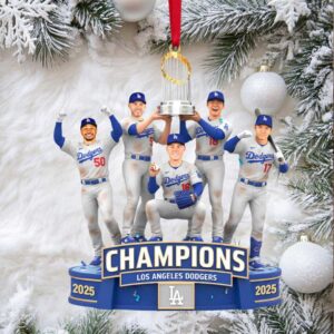 Los Angeles Dodgers 2025 World Series Champions Ornament