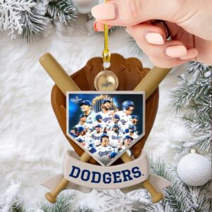Los Angeles Dodgers Custom Shape 2sided Acrylic Ornament.jfif
