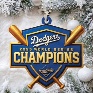 Los Angeles Dodgers Custom shape 2 sided Acrylic Car Ornament.jfif