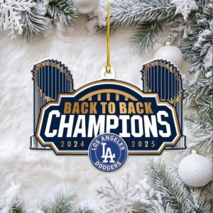 Los Angeles Dodgers World Series 2025 Custom Shape 2sided Acrylic Ornaments.jfif