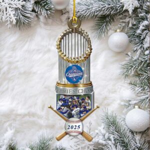 Los Angeles Dodgers World Series 2025 Custom Shape Acrylic Ornament.jfif