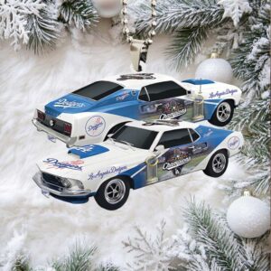 Los Angeles Dodgers World Series 2025 Custom shape 2 sided Acrylic Car Ornaments.jfif