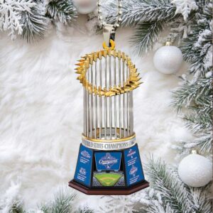 Los Angeles Dodgers World Series 2025 Custom shape 2 sided Acrylic Cars Ornament.jfif