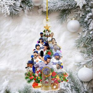 Los Angeles Dodgers World Series Champions Christmas Ornament