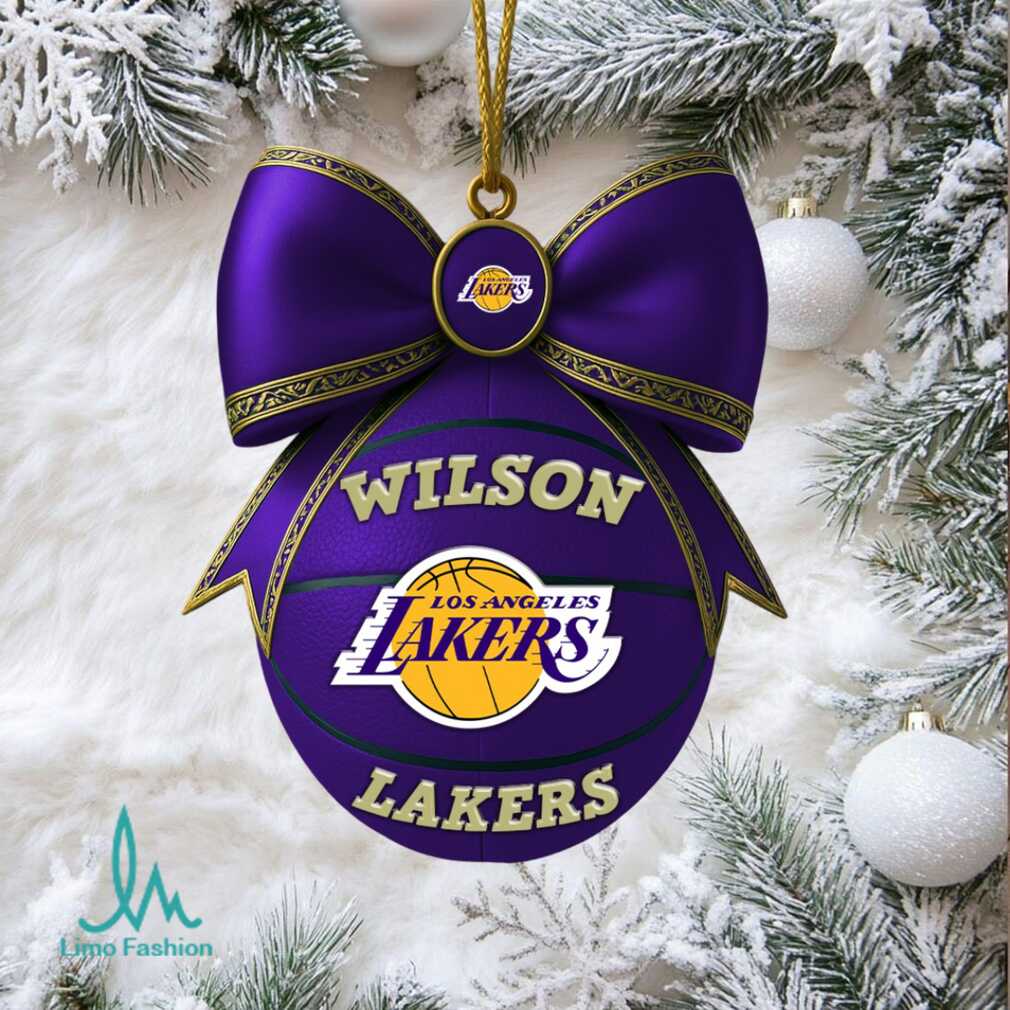 Los Angeles Lakers Team Themed Christmas Tree Ornament Los Angeles Lakers Team Themed Christmas Tree Ornament