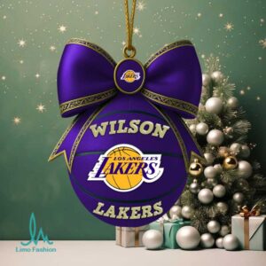 Los Angeles Lakers Team Themed Christmas Tree Ornament