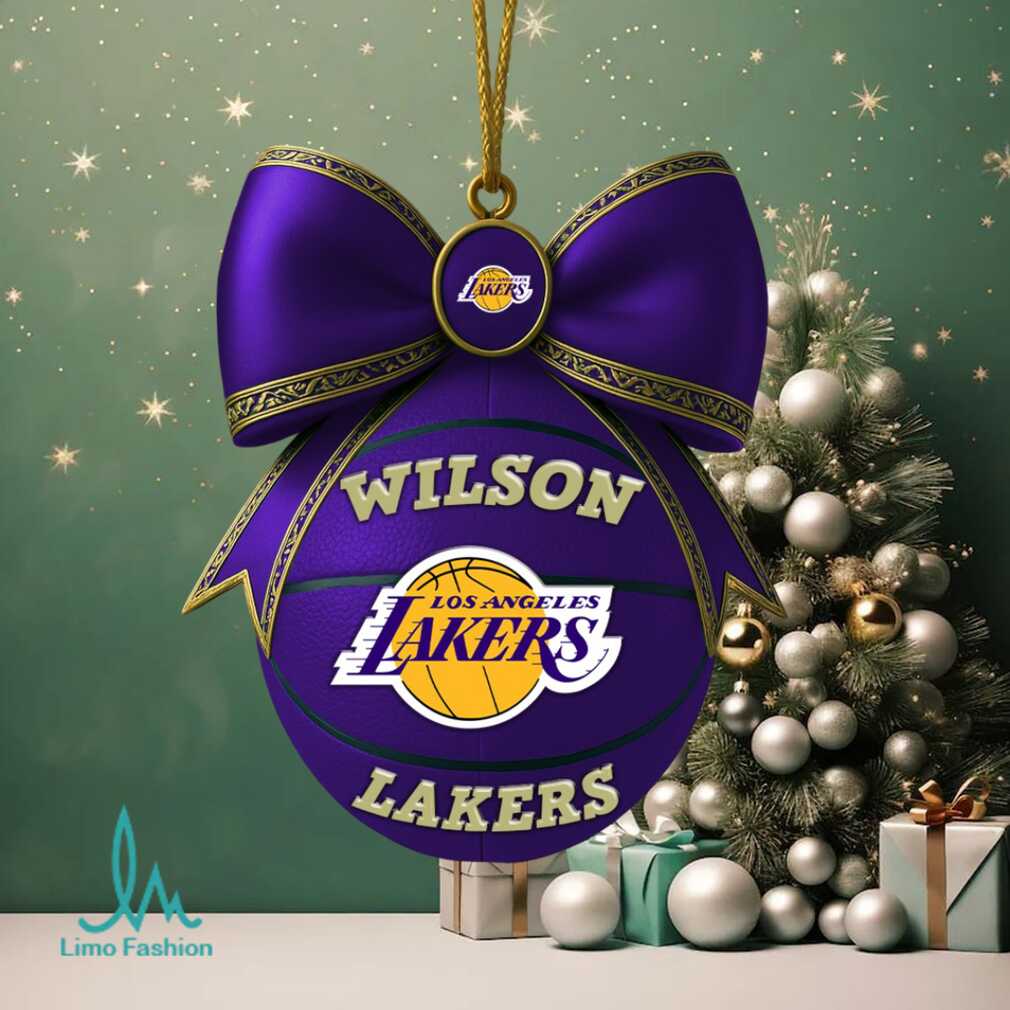 Los Angeles Lakers Team Themed Christmas Tree Ornament Los Angeles Lakers Team Themed Christmas Tree Ornament